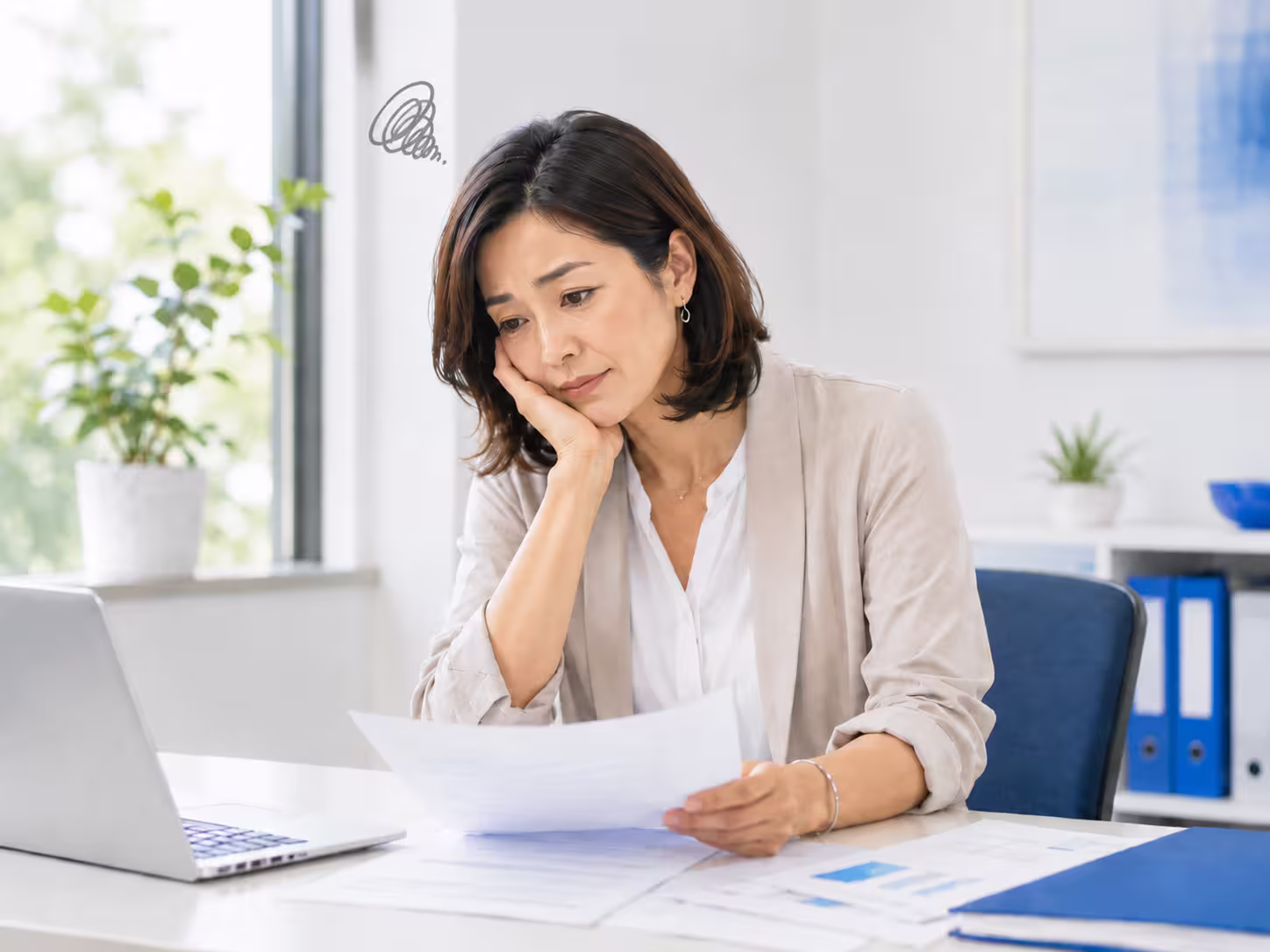 税理士への対応に困っている経営者のイメージ